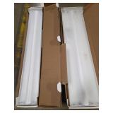Metalux 4ft Wraparound Fluorescent Light Fixtures - Set of 3