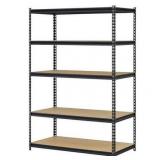 Muscle Rack 5-Shelf Shelving Unit  Heavy-Duty Steel - Model UR-245BLK