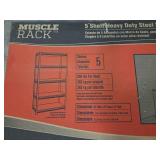 Muscle Rack 5-Shelf Shelving Unit  Heavy-Duty Steel - Model UR-245BLK