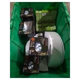 Moonrays Solar LED Path Lights Bundle with Planters