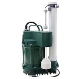 Zoeller 4012572 0.75 HP 80 gph Cast Iron Vertical Float Switch AC Submersible Sump Pump