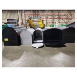 U.S. Mail Standard Post Mount Mailboxs - Lot of 5