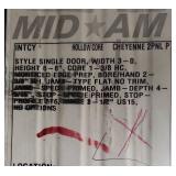 6ft Mid America White Interior Door