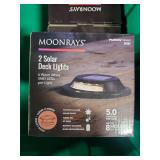 Moonrays Solar Deck Lights - Lot of 8