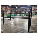 Living Accents Steel Grass Back Park Bench