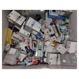 Bulk Lot of Mixed Light Fixtures, Electrical Supplies, 18V Garden Pump and More!