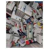 Bulk Lot of Mixed Light Fixtures, Electrical Supplies, 18V Garden Pump and More!