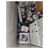 Mixed Lot of Home Supplies and HVAC Air Filters
