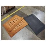 Textured Doormat and Black Mat
