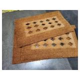 Textured Doormat and Black Mat