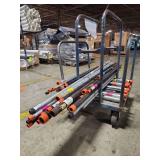 Industrial Steel Pipe with Orange End Caps