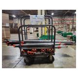 Industrial Steel Pipe with Orange End Caps