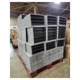 Pallet of Servalite Hardware Storage Cabinet with Metric & Grade 8 Fasteners