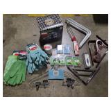 Bulk Lot - Forney Spray, Gardening Gloves, Glass Stovetop Coffee Percolator