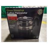 Bulk Lot - Forney Spray, Gardening Gloves, Glass Stovetop Coffee Percolator