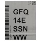 GE - 2.4 Cu. Ft. Front Load Washer and Electric Dryer Combo with Steam - White - Model GFQ14ESSNWW