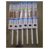 (3) Champion White Cordless Blinds, (3) Living Accents White Cordless Blinds, (2) Lotus and Windoware White Cordless Blinds, (6) Prime-Line Bi-Folding Door Track and Hardware Kit. - Set of 14