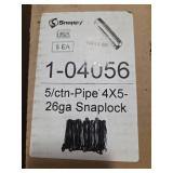 Snappy 5/ctn Pipe 26ga Snaplock, Headrail for Horizontal Sliding Blinds, and Designers Touch Steel Headrail with Wand for Vertical Blinds.