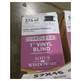 Lotus & Windoware Cordless 1in Vinyl Mini Blinds White - Set of 8