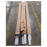 Designers Touch Steel Headrail with Wand for Vertical Blinds 59in White - Set of 3 Cases