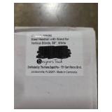 Designers Touch Steel Headrail with Wand for Vertical Blinds 59in White - Set of 3 Cases