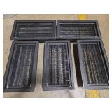 Vestal PT-816 Plastic Thermo-Vent  Black - Set of 5