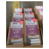 25in X 72in Lotus & Windoware Cordless 1in Vinyl Blinds Light Filtering Horizontal Blind White - 12 Total