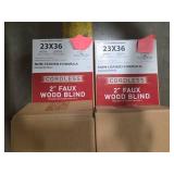 32in X 36in Lotus & Windoware Cordless 2in Faux Wood Horizontal Blinds White - Set of 4