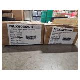 Lotus & Windoware Cordless 1"  Vinyl Mini Blind 60  Wide x 36  Long  White (MLX6036WH) - Set of 2 Cases