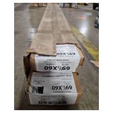 Lotus & Windoware Cordless 2"  Faux Wood Room Darkening Horizontal Blind  69.5  Width x 60  Length  Soft White  Smooth - 2 Blinds Total