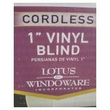 Lotus & Windoware Cordless 1" Vinyl Mini Blind Light Filtering Horizontal Blind - 8 Blinds Total