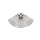 Westinghouse Brushed Nickel Brown Cluster Ceiling Fan Light Kit - Set of 2