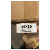 Lotus & Windoware Cordless 1  Vinyl Mini Blind Light Filtering Horizontal Blind  35  Width x 36  Length  White  Smooth (7 Blinds)