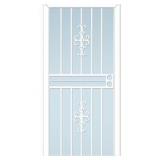 LARSON Courtyard White Steel Security Door (Common: 32-in x 81-in; Actual: 34.06-in x 80.03-in)