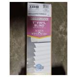 Lotus & Windoware Cordless 1  Vinyl Mini Blind Light Filtering Horizontal Blind  33  Width x 48  Length  White  Smooth - 4 Blinds Total