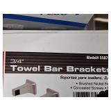 3/4in Proplus Towel Bar Brackets, Home Plus Bath Faucet, 8in Proplus Pop-up Plug,  Faucet Stems, DesignHouse Toliet Paper Holder