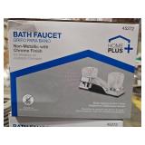 3/4in Proplus Towel Bar Brackets, Home Plus Bath Faucet, 8in Proplus Pop-up Plug,  Faucet Stems, DesignHouse Toliet Paper Holder