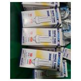 Hygrade Fluorescent Light Bulb Lot with Closet Pole Sockets