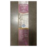 Lotus & Windoware Cordless 1" Vinyl Mini Blind Light Filtering Horizontal Blind  71W x 36L White  Smooth