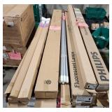 Commercial T8 Fluorescent Light Bulbs and Blinds Lot