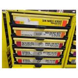Industrial Hardware Storage Bin Unit with Shelf Pins, Hex Socket Bits, Wheel Lug Nuts and MORE!!!