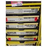 Industrial Hardware Storage Bin Unit with Hole Plugs, Furniture Caps, Roller Chain Links, and MORE!!
