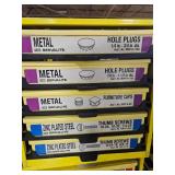 Industrial Hardware Storage Bin Unit with Hole Plugs, Furniture Caps, Roller Chain Links, and MORE!!