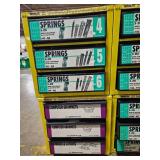 Industrial Hardware Storage Bin Unit with Springs, Computer Grommets, Hinges and Latches