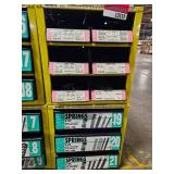 Industrial Hardware Storage Bin Unit with Springs, Computer Grommets, Hinges and Latches