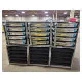 Industrial Hardware Storage Bin Unit with Assorted Screws and Metric Nuts