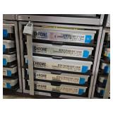 Industrial Hardware Storage Bin Unit with Assorted Screws and Metric Nuts