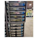 Industrial Hardware Storage Bin Unit with Assorted Screws