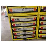Industrial Hardware Storage Bin Unit with Assorted Head Sockets, Bearings, and MORE!!