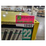 Industrial Hardware Storage Bin Unit with Springs, Furniture Tips, and MORE!!